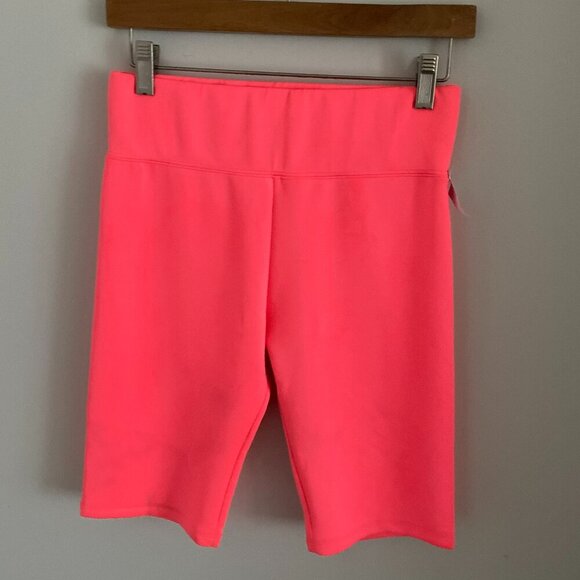 Brand new HOLLYWOOD Hot Pink Biker Shorts Size L - Picture 1 of 6